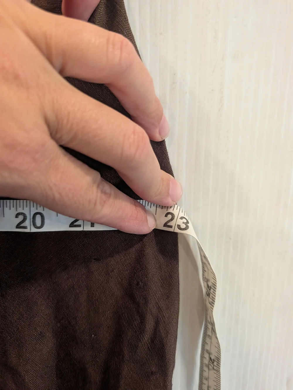 ANN TAYLOR 100% Linen Brown Tiered Midi Skirt Size 8
